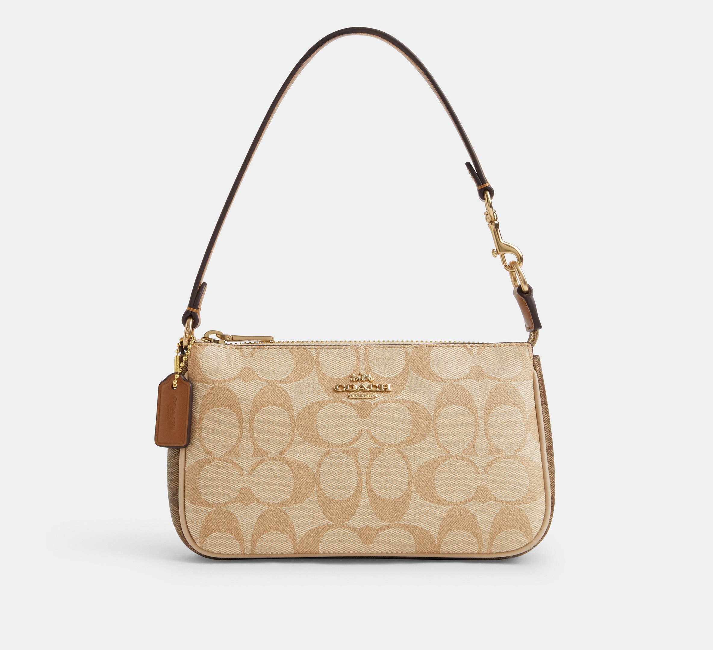 (PREORDER) COACH - Nolita 19 In Blocked Signature Canvas CS444 Ivory Multi