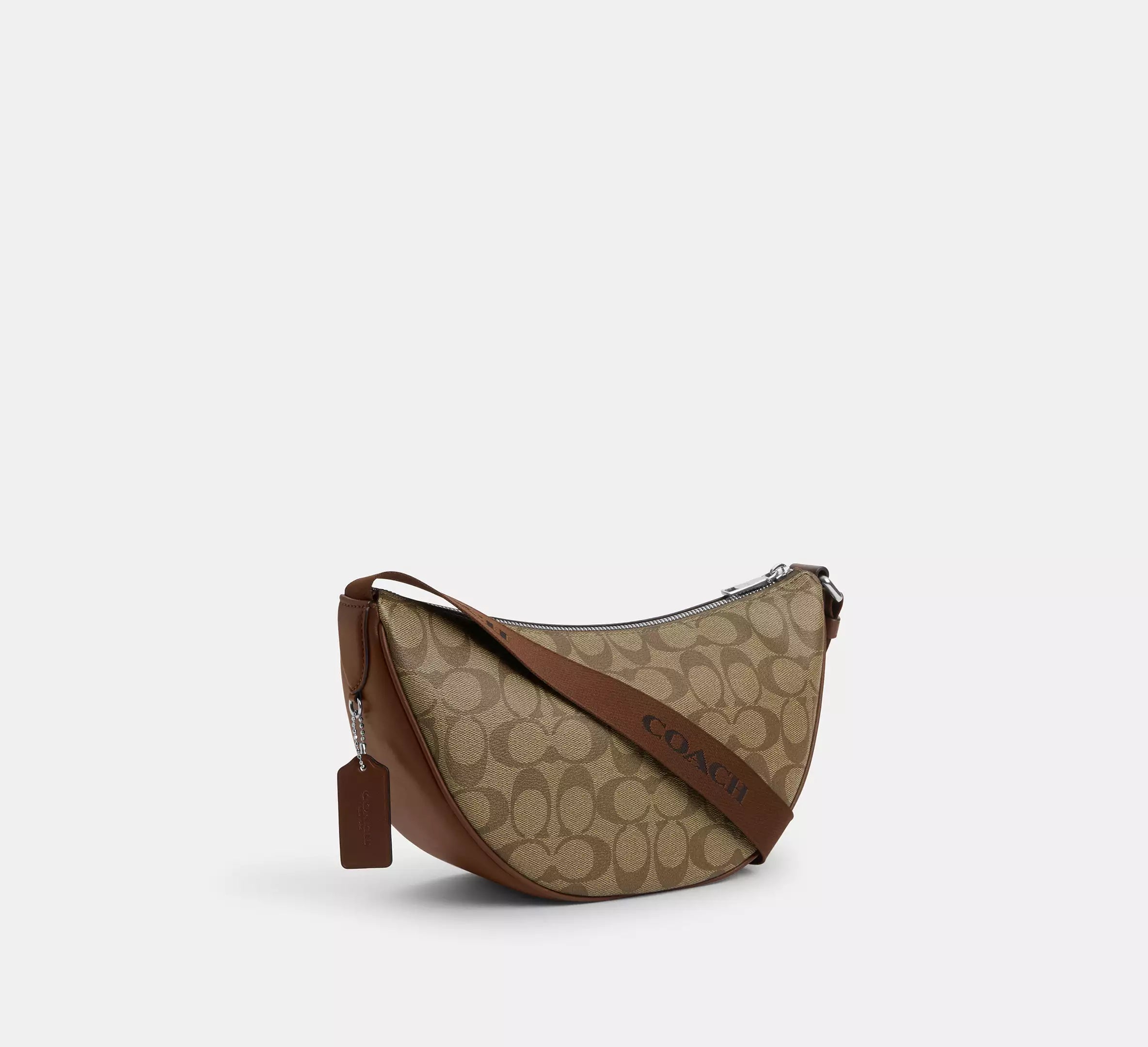 (PREORDER) COACH - Pace Shoulder Bag In Signature Canvas CT643 Khaki/Saddle