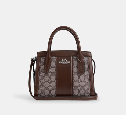 (PREORDER) COACH - Andrea Carryall Bag In Signature Jacquard CT766 Oak Maple