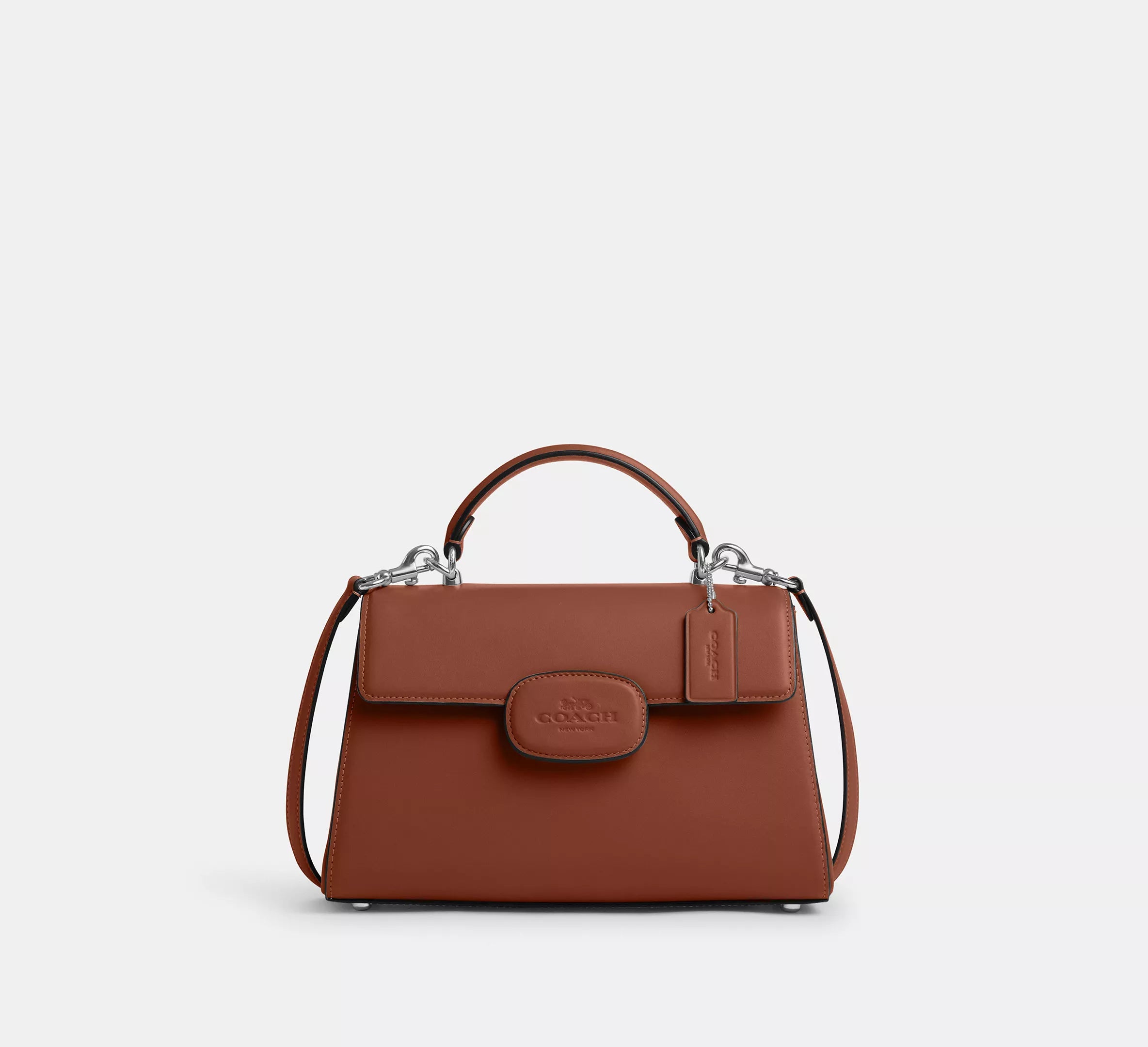 (PREORDER) COACH - Eliza Top Handle With Leather Covered Closure CT852