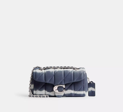 (PREORDER) COACH - Tabby Shoulder Bag 20 With Quilting And Tie Dye CU080 Silver/Midnight Navy Multi