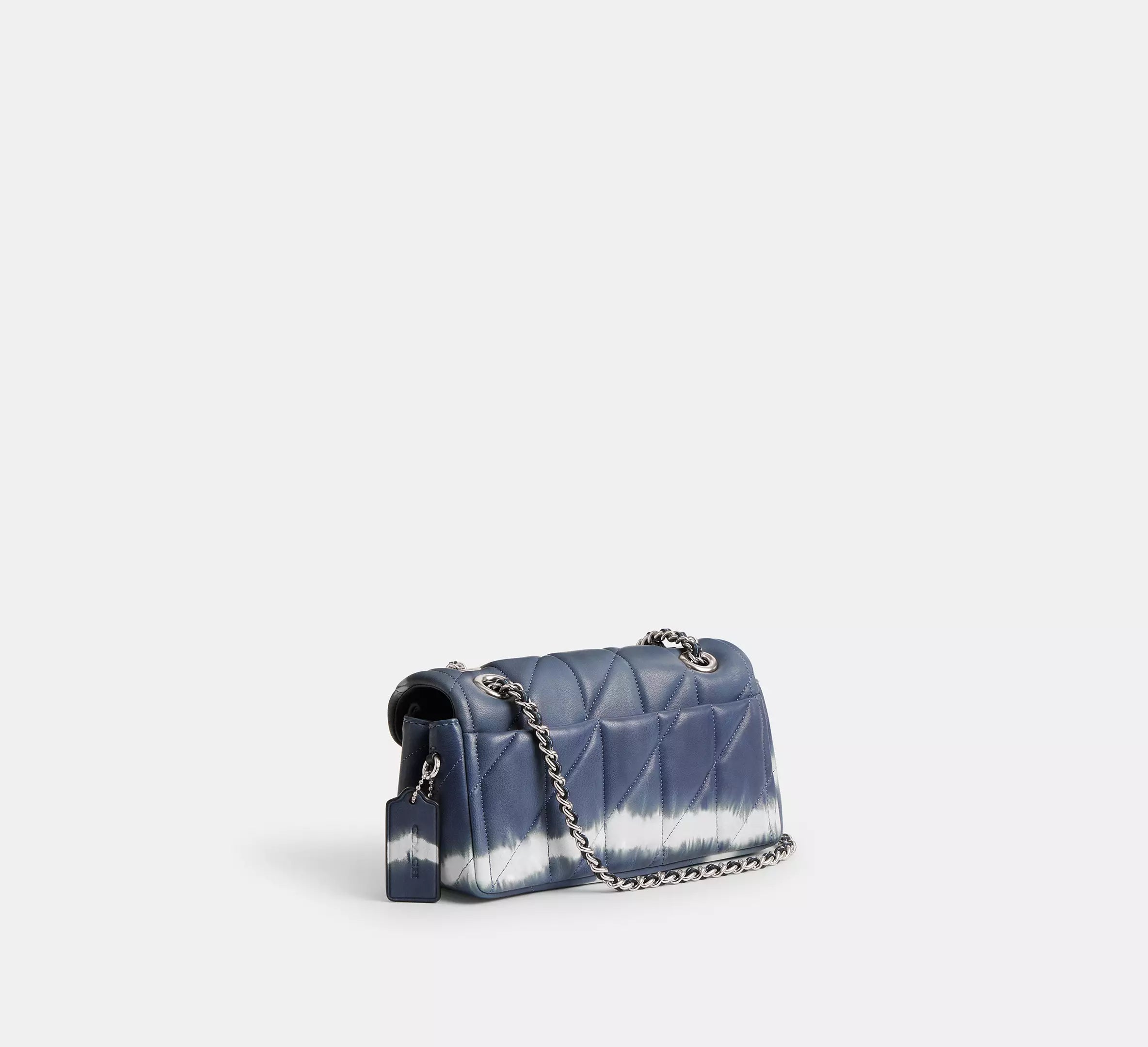 (PREORDER) COACH - Tabby Shoulder Bag 20 With Quilting And Tie Dye CU080 Silver/Midnight Navy Multi