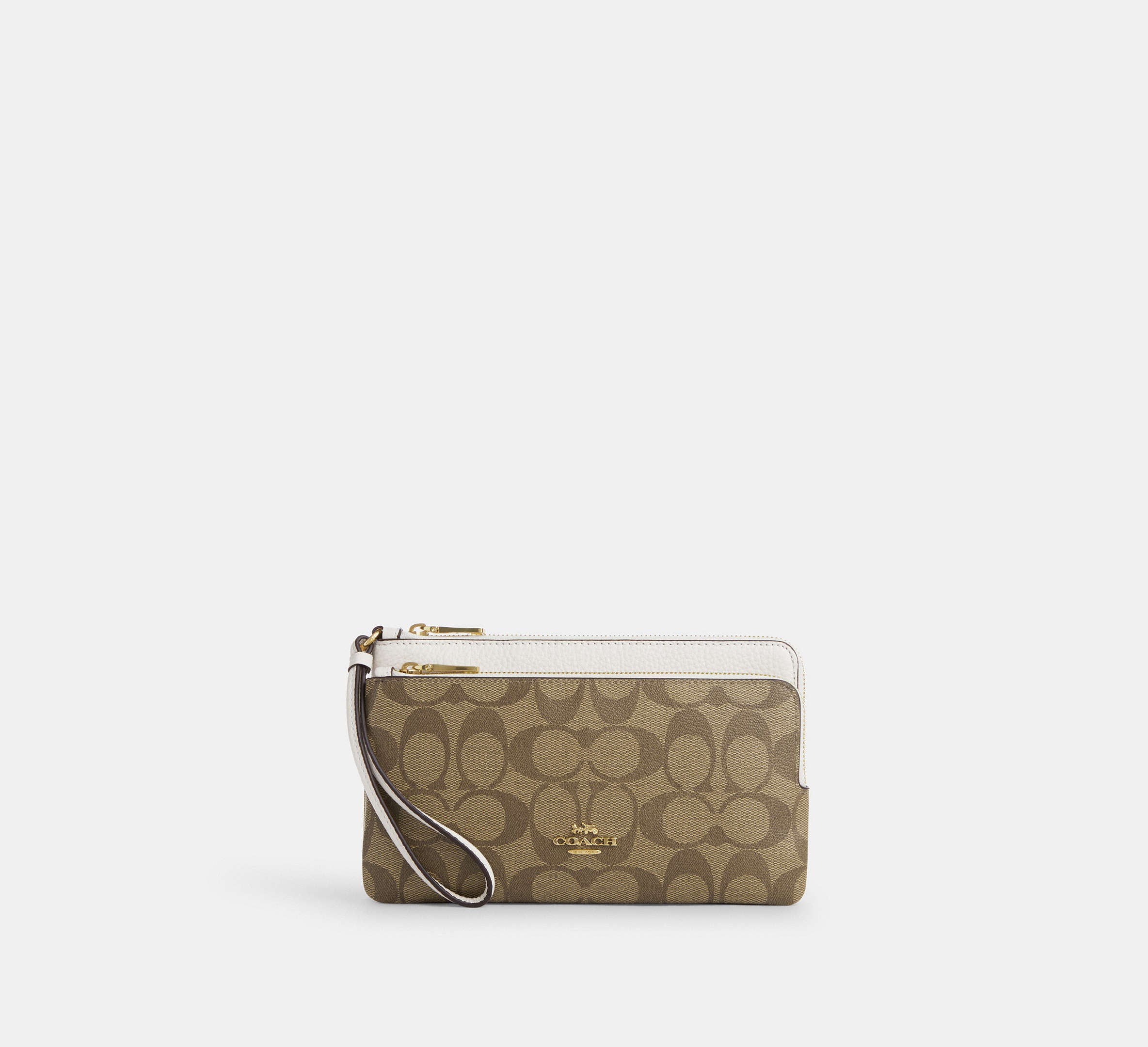 (PREORDER) COACH - Double Zip Wallet In Signature Canvas CU920