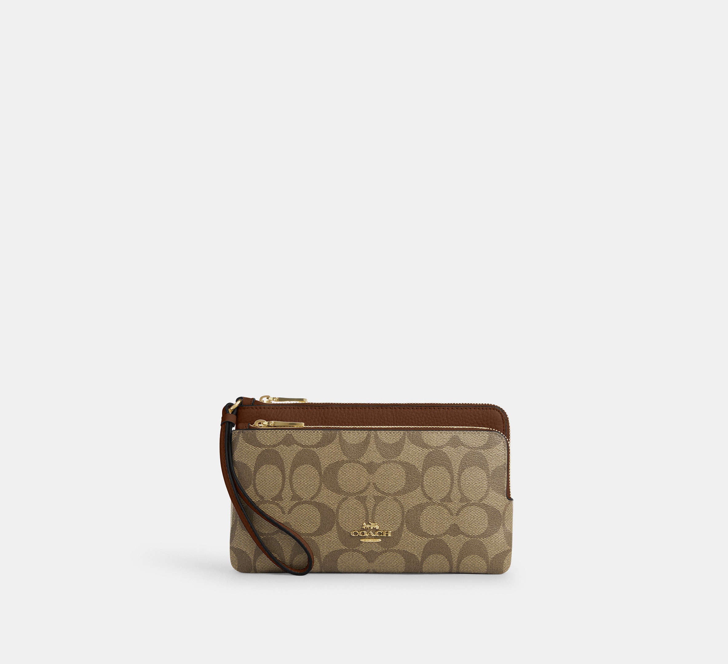 (PREORDER) COACH - Double Zip Wallet In Signature Canvas CU920