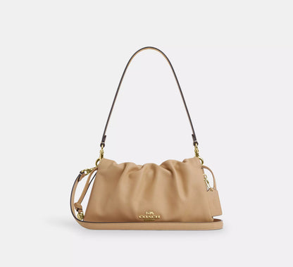 (PREORDER) COACH - Faye Shoulder Bag With Ruching CV529