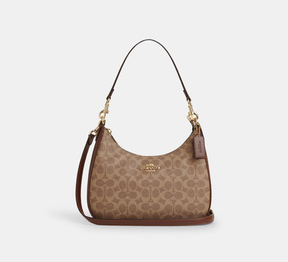 (PREORDER) COACH - Teri Hobo In Signature Canvas CV940 | CAA69