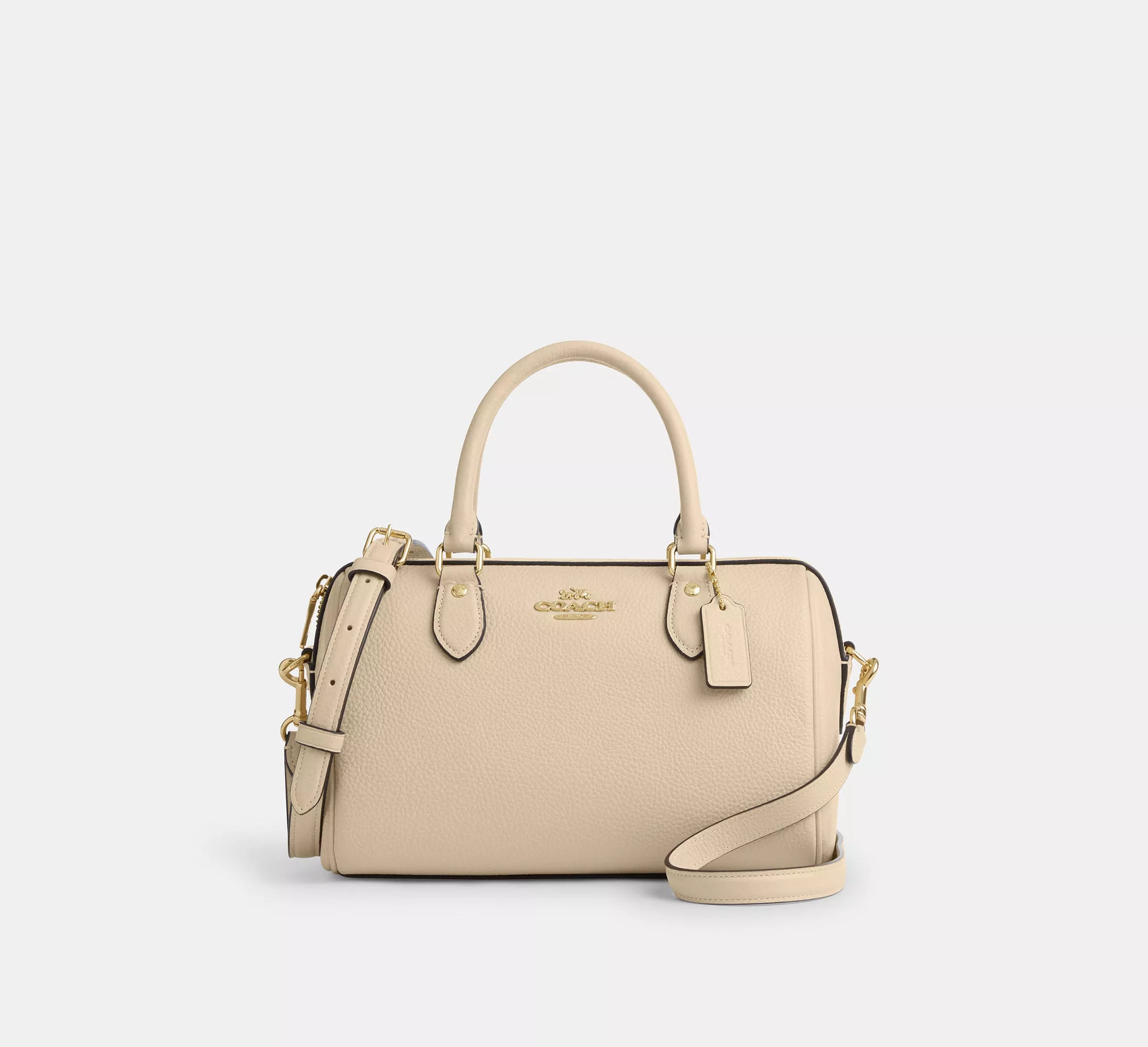 (PREORDER) COACH - Rowan Satchel Bag In Pebbled Leather CV962