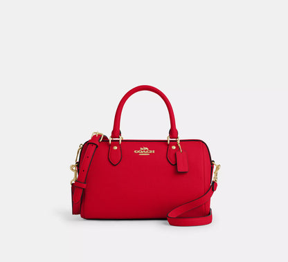 (PREORDER) COACH - Rowan Satchel Bag In Pebbled Leather CV962