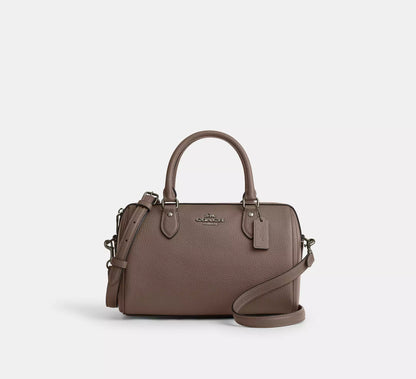 (PREORDER) COACH - Rowan Satchel Bag In Pebbled Leather CV962