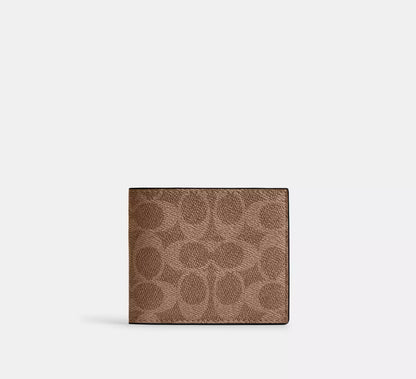 (PREORDER) COACH - Id Billfold Wallet In Signature Canvas CY394