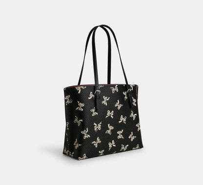 (PREORDER) COACH - Mollie Tote Bag With Bow Print