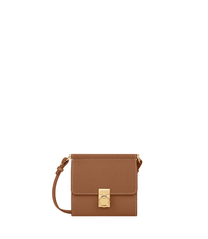 (PREORDER) POLENE - Wallet Number Seven Shoulder Strap Grained