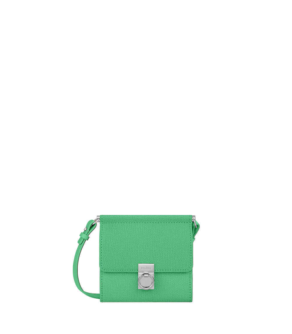 (PREORDER) POLENE - Wallet Number Seven Shoulder Strap Grained