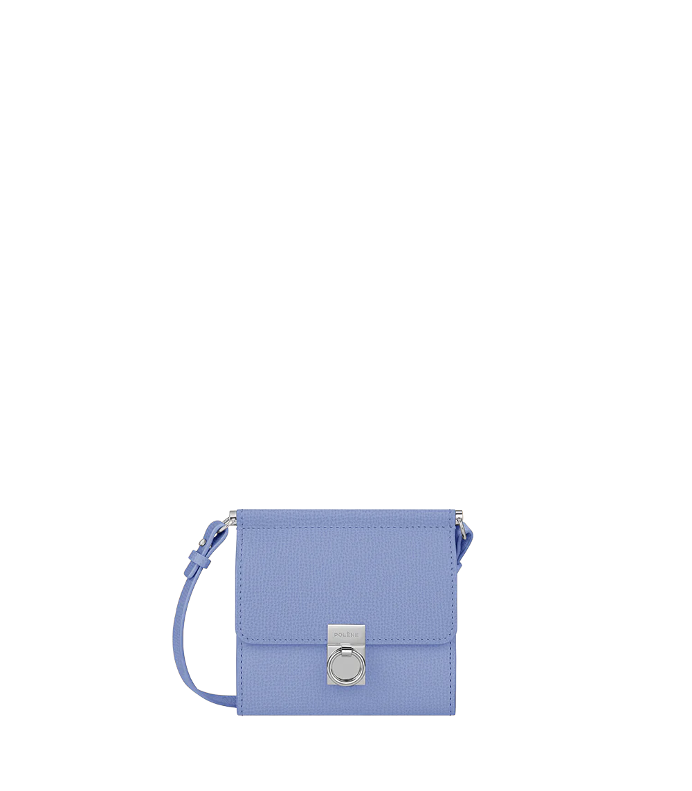 (PREORDER) POLENE - Wallet Number Seven Shoulder Strap Grained